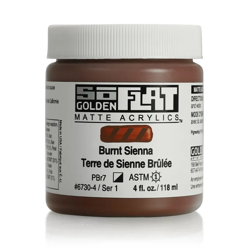 Must-Have Golden so flat matte acrylics 118ml – S1 – 6730 burnt sienna