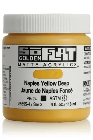 Laatste Kans Golden so flat matte acrylics 118ml – S2 – 6695 naples yellow deep