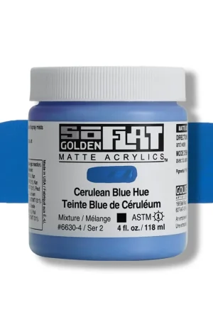 Exclusieve Aanbieding Golden so flat matte acrylics 118ml – S2 – 6630 cerulean blue hue