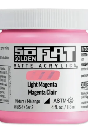 Golden so flat matte acrylics 118ml – S2 -6575-4 Light Magenta Must-Have