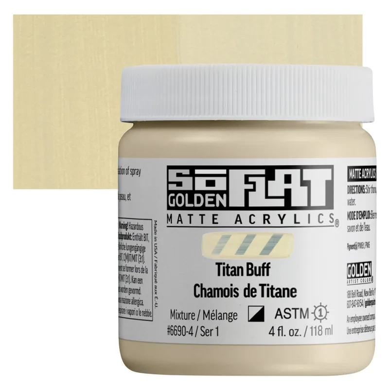 Betrouwbaar Golden so flat matte acrylics 118ml – S1 – 6690 Titan Buff