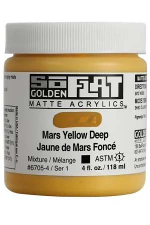 Voordeelprijs Golden so flat matte acrylics 118ml – S1 – 6705 Mars Yello Deep