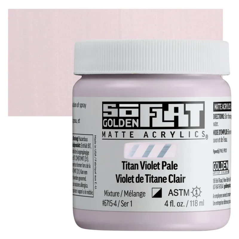Golden so flat matte acrylics 118ml – S1 – 6715 Titan Violet pale Meest Verkocht