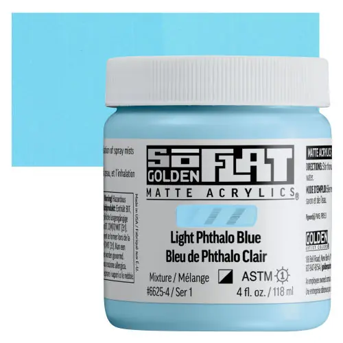 Veilige Betaling Golden so flat matte acrylics 118ml – S1 – 6625 Light Phtalo Blue