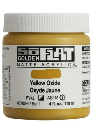 Meest Verkocht Golden so flat matte acrylics 118ml – S1 – 6700 Yellow Oxide