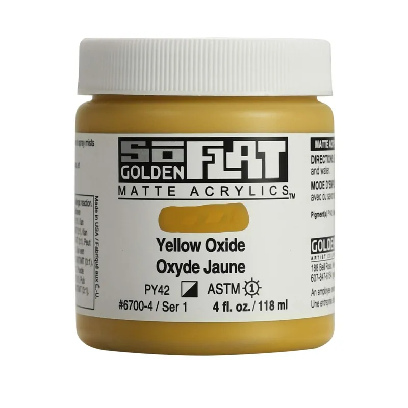 Meest Verkocht Golden so flat matte acrylics 118ml – S1 – 6700 Yellow Oxide