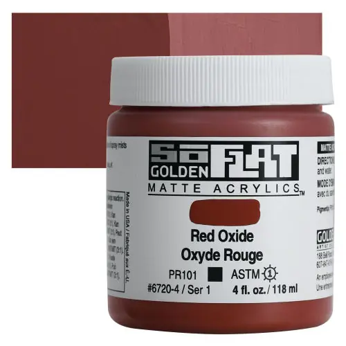 Meest Verkocht Golden so flat matte acrylics 118ml – S1 – 6720 Red Oxide