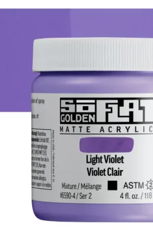 Golden so flat matte acrylics 118ml – S2 – 6590 Light Violet Hete Deal