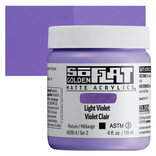Golden so flat matte acrylics 118ml – S2 – 6590 Light Violet Hete Deal