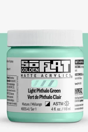 Betrouwbaar Golden so flat matte acrylics 118ml – S3 – 6655 light phtalo green