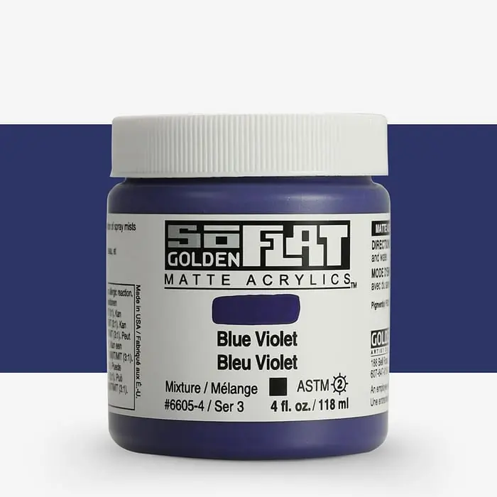 Seizoensaanbieding Golden so flat matte acrylics 118ml – S3 – 6605 blue violet
