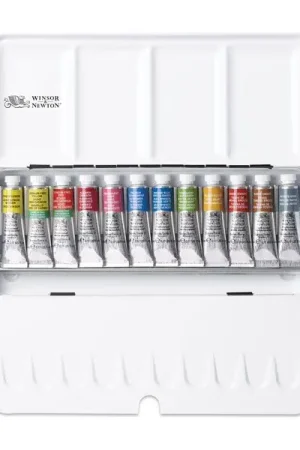 Snelle Levering Winsor & Newton professional water colour – blik 12 x 5ml tubes