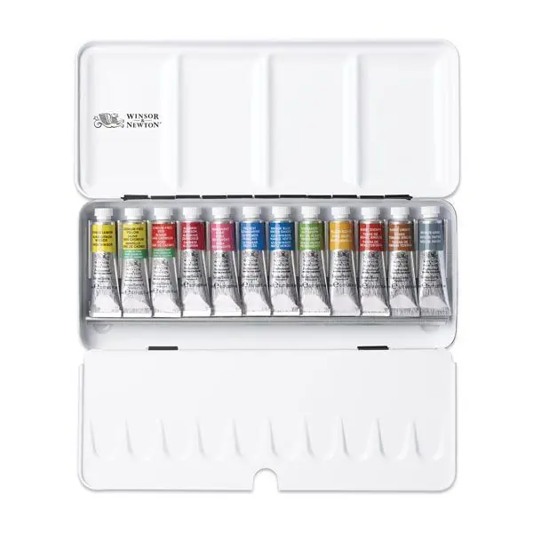 Snelle Levering Winsor & Newton professional water colour – blik 12 x 5ml tubes