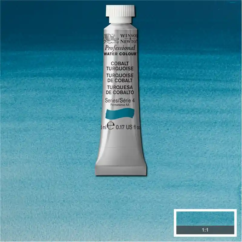 Winsor & Newton PWC 5ml S4 – 190 cobalt tuquoise Fabrieksprijs