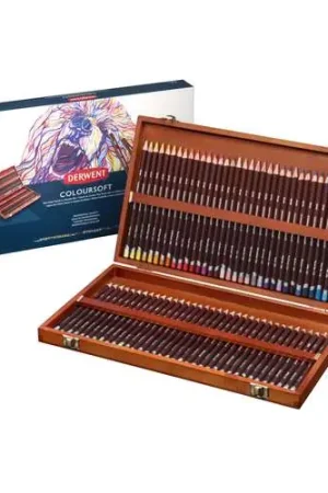 Derwent Coloursoft set 72 hout Merkproduct