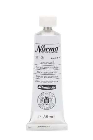Schmincke Norma olieverf 35ml – 110 transparant white Nieuw