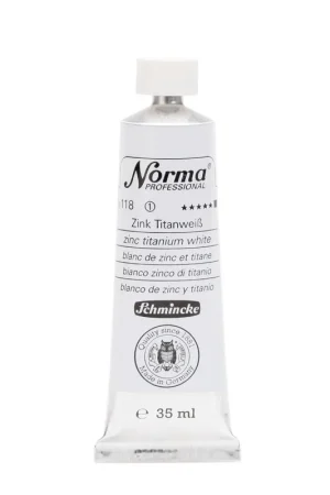 Laatste Kans Schmincke Norma olieverf 35ml – 180 zinc titanium white