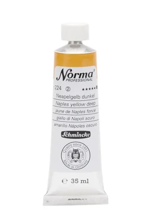 Gereduceerde Prijs Schmincke Norma olieverf 35ml – 224 naples yellow deep