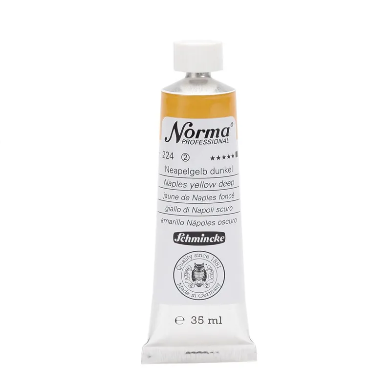 Gereduceerde Prijs Schmincke Norma olieverf 35ml – 224 naples yellow deep