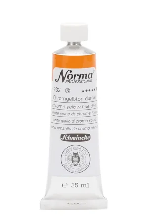 Schmincke Norma olieverf 35ml – 232 chrome yellow hue deep Op = Op