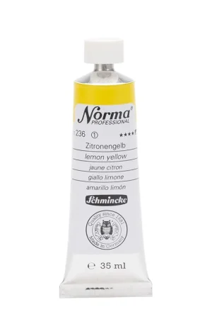 Actieprijs Schmincke Norma olieverf 35ml – 236 lemon yellow
