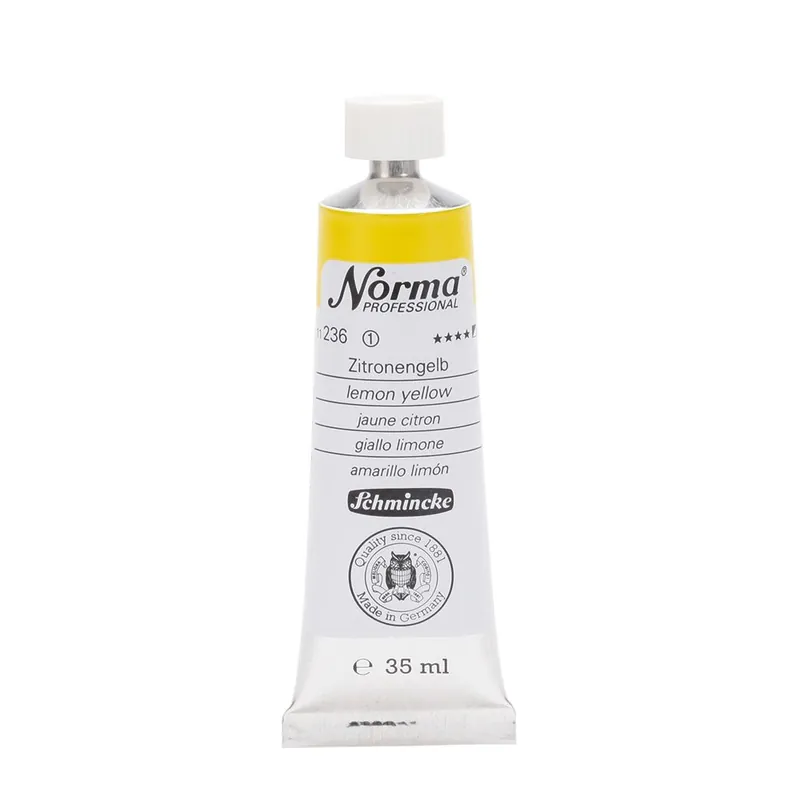 Actieprijs Schmincke Norma olieverf 35ml – 236 lemon yellow