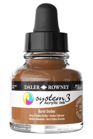 DalerRowney System3 acrylic ink 223 Burnt Umber, 29,5ml Nu Kopen