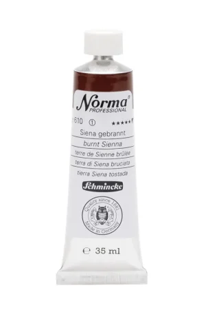 Premium Schmincke Norma olieverf 35ml – 610 burnt sienna