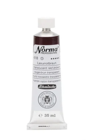 Flitsaanbieding Schmincke Norma olieverf 35ml – 618 transparent red brown