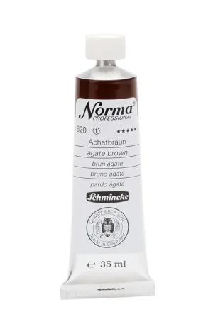 Schmincke Norma olieverf 35ml – 620 agate brown Hoge Kwaliteit