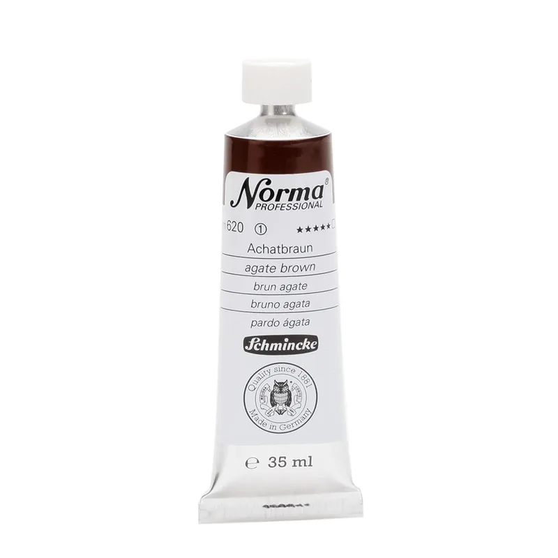 Schmincke Norma olieverf 35ml – 620 agate brown Hoge Kwaliteit