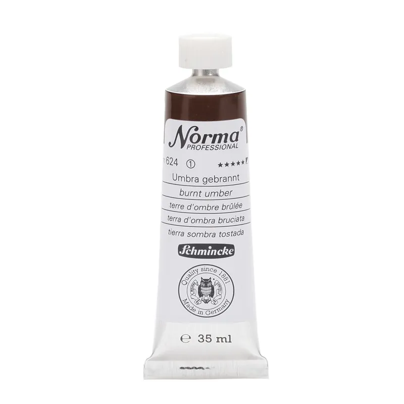 Schmincke Norma olieverf 35ml – 624 burnt umber Veilige Betaling
