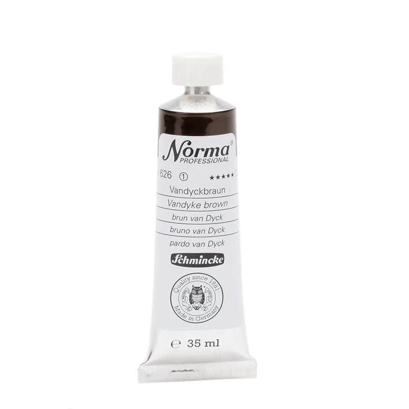 Schmincke Norma olieverf 35ml – 626 vandyke brown Premium