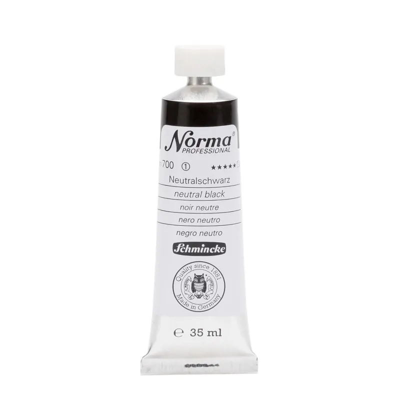 Schmincke Norma olieverf 35ml – 700 neutral black Populair