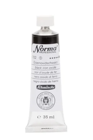 Schmincke Norma olieverf 35ml – 702 black iron oxide Gecertificeerd