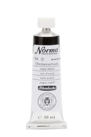 Schmincke Norma olieverf 35ml – 704 ivory black Bestseller