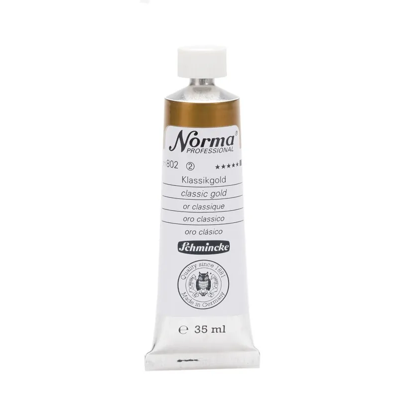 Schmincke Norma olieverf 35ml – 802 classic gold Shop Nu
