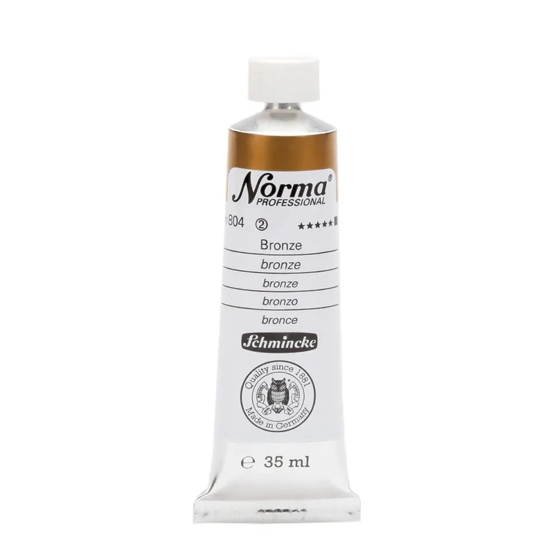 Tijdelijk Beschikbaar Schmincke Norma olieverf 35ml – 804 bronze