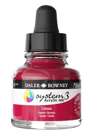 Alleen Vandaag DalerRowney System3 acrylic ink 513 Crimson, 29,5ml