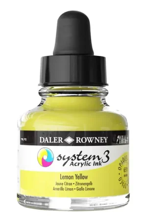 Shop Nu DalerRowney System3 acrylic ink 651 Lemon Yellow, 29,5ml