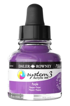 Laatste Versie DalerRowney System3 acrylic ink 433 Purple, 29,5ml