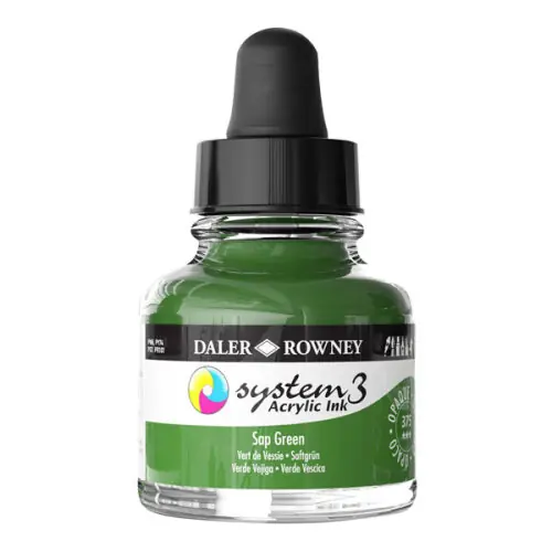 Betrouwbaar DalerRowney System3 acrylic ink 375 Sap green, 29,5ml