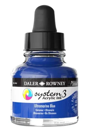 DalerRowney System3 acrylic ink 123 Ultramarine Blue, 29,5ml Uitverkoop