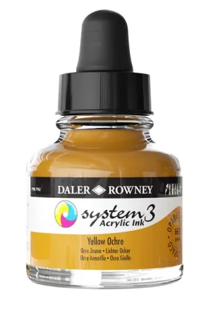 DalerRowney System3 acrylic ink 663 Yellow Ochre, 29,5ml Hete Deal
