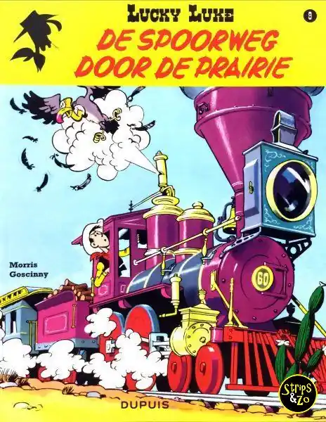 Lucky Luke – Relook 9 – Spoorweg door de Prairie Op = Op