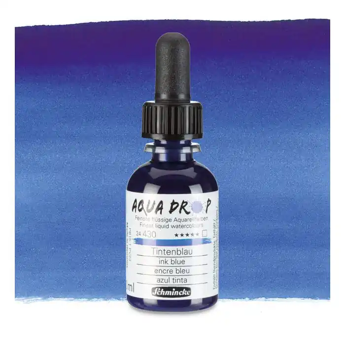 Schmincke aquadrop 30ml – 430 ink blue Gecertificeerd