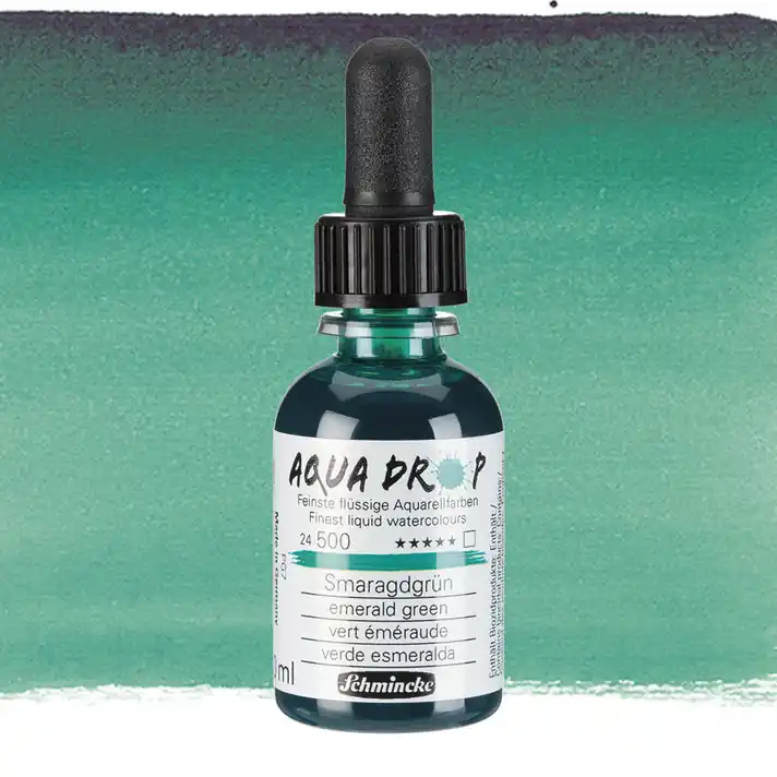 Schmincke aquadrop 30ml – 500 emerald green Nieuw