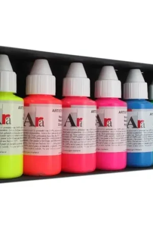 Koopje ARA acrylverf – set 6 x 100ml – neon