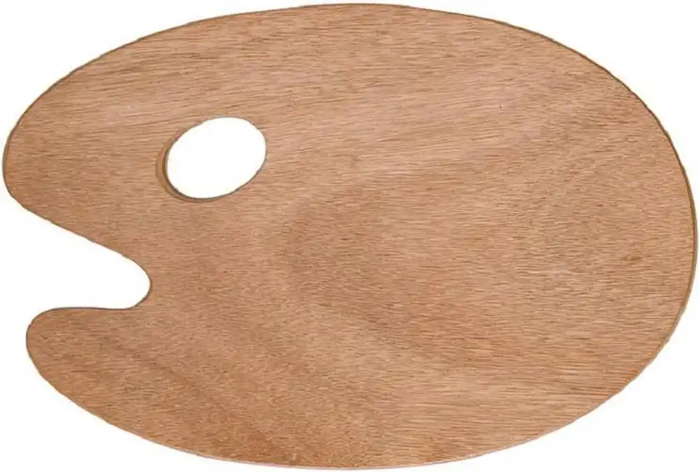 Palet hout ovaal 24 x 30 Populair