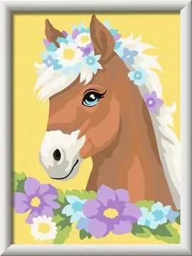 Direct Verzonden Ravensburger schilder op nummer – 18 x 24 – 9+ Horse with flowers